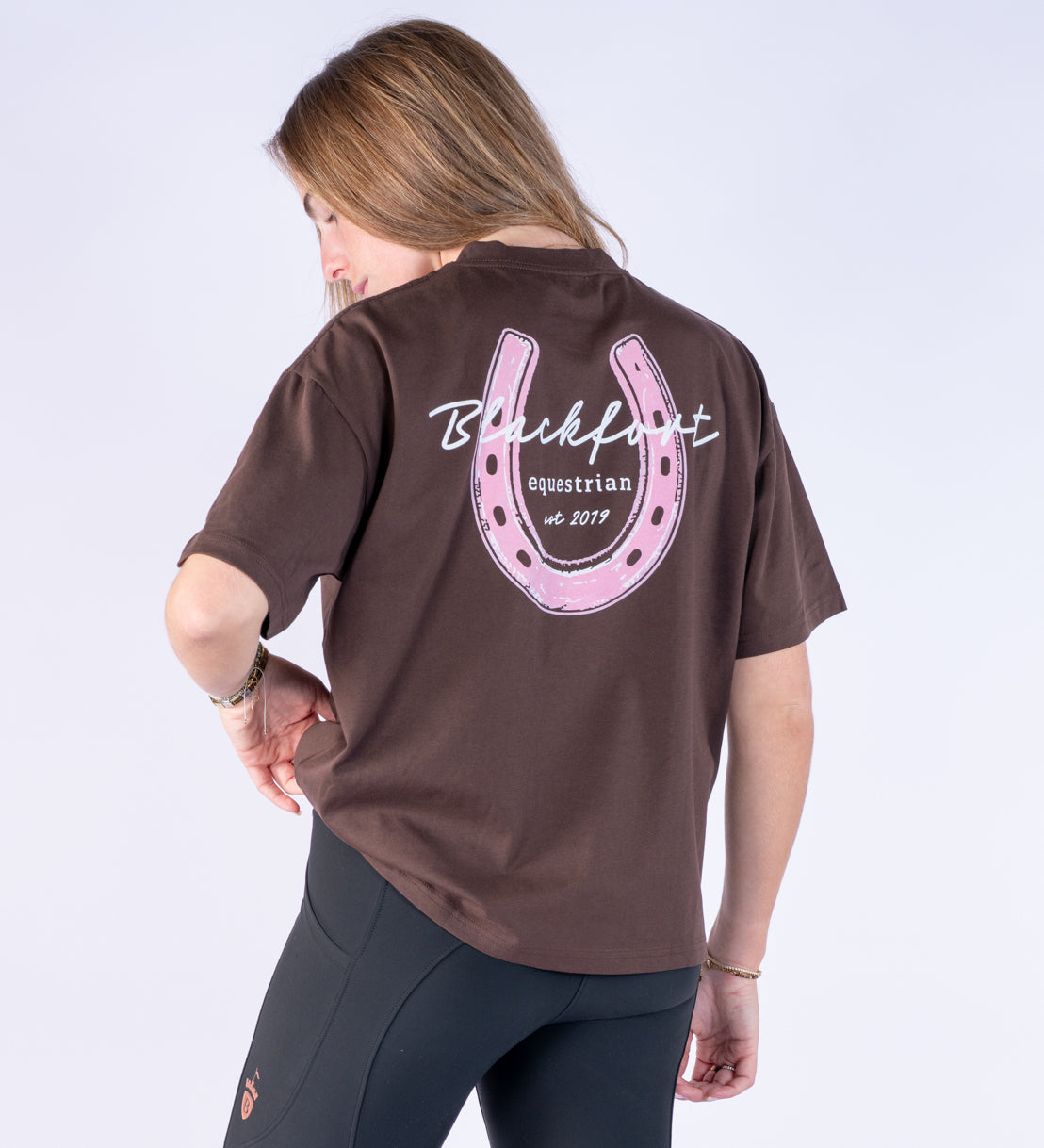 Chocolate Oversized T Shirt - Horseshoe