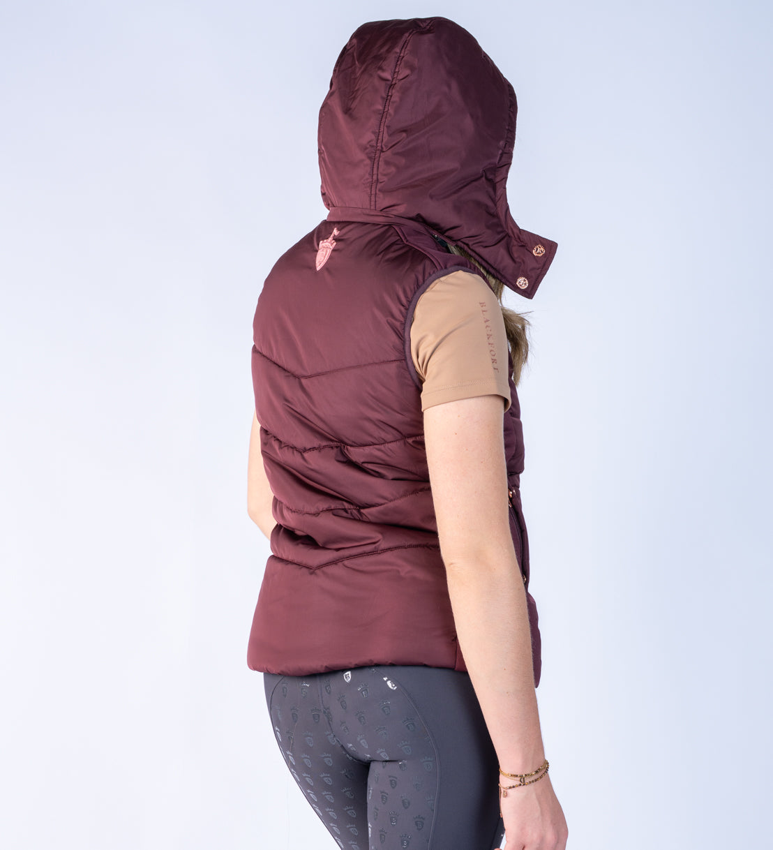 Amara Burgundy Puffer Gilet