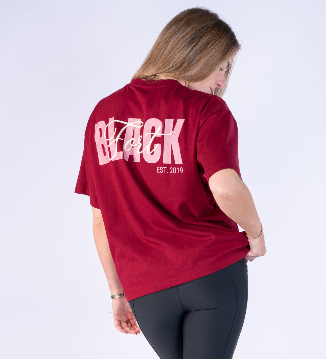 Burgundy Oversized T Shirt - Signed By Blackfort