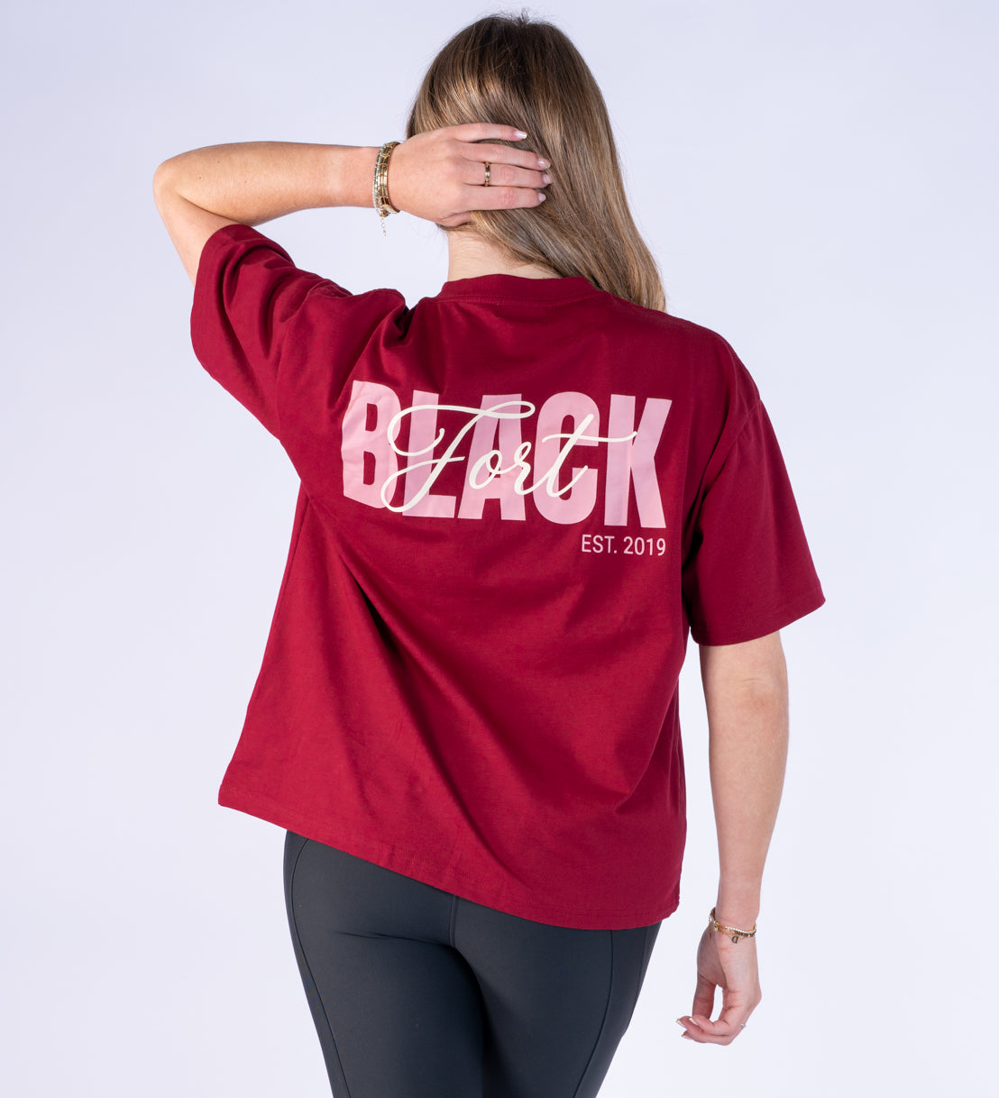 Burgundy Oversized T Shirt - Signed By Blackfort