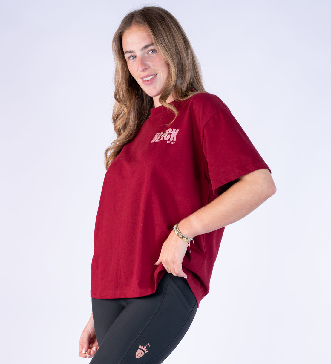 Burgundy Oversized T Shirt - Signed By Blackfort