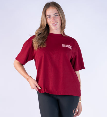 Burgundy Oversized T Shirt - Signed By Blackfort