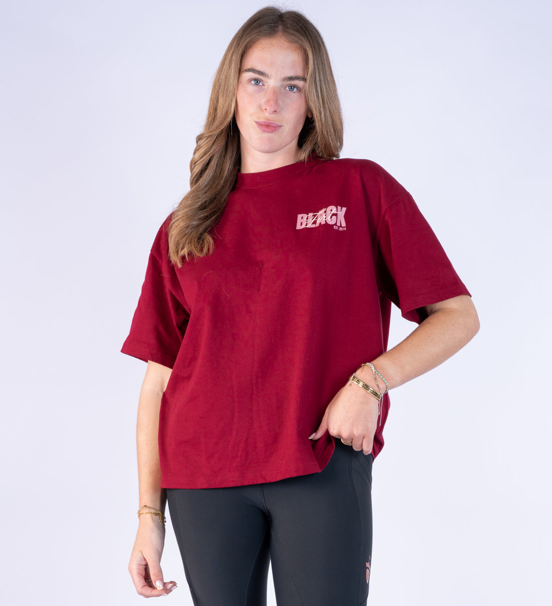 Burgundy Oversized T Shirt - Signed By Blackfort