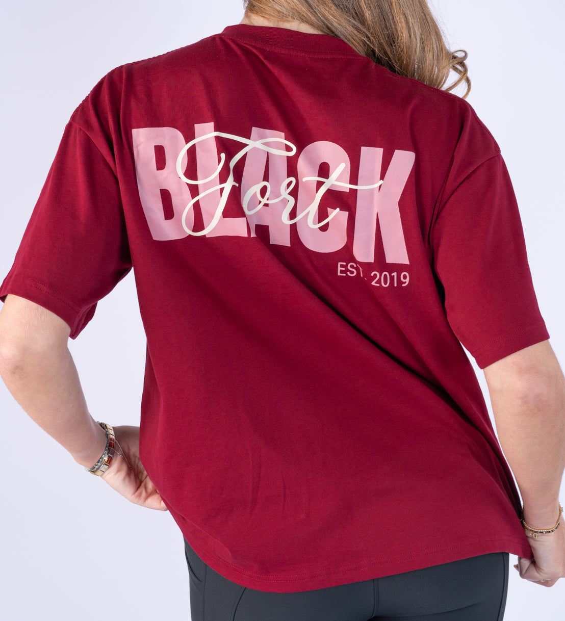 Burgundy Oversized T Shirt - Signed By Blackfort