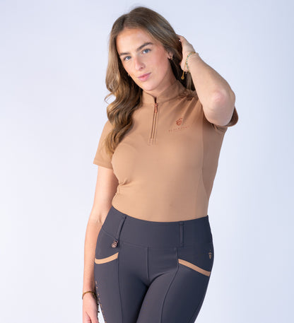 Caramel Cool Mesh Base Layer - Short Sleeve