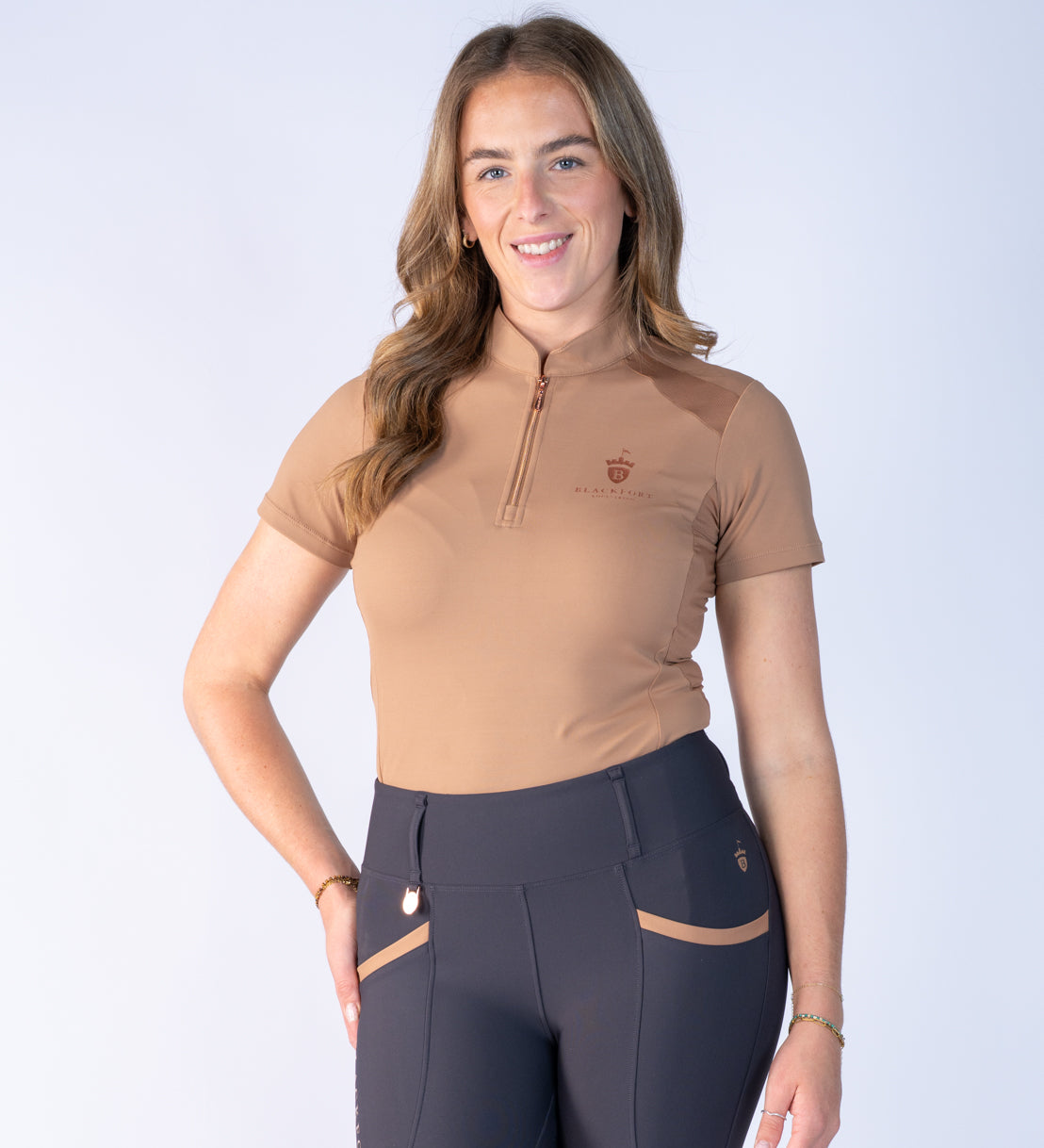 Caramel Cool Mesh Base Layer - Short Sleeve