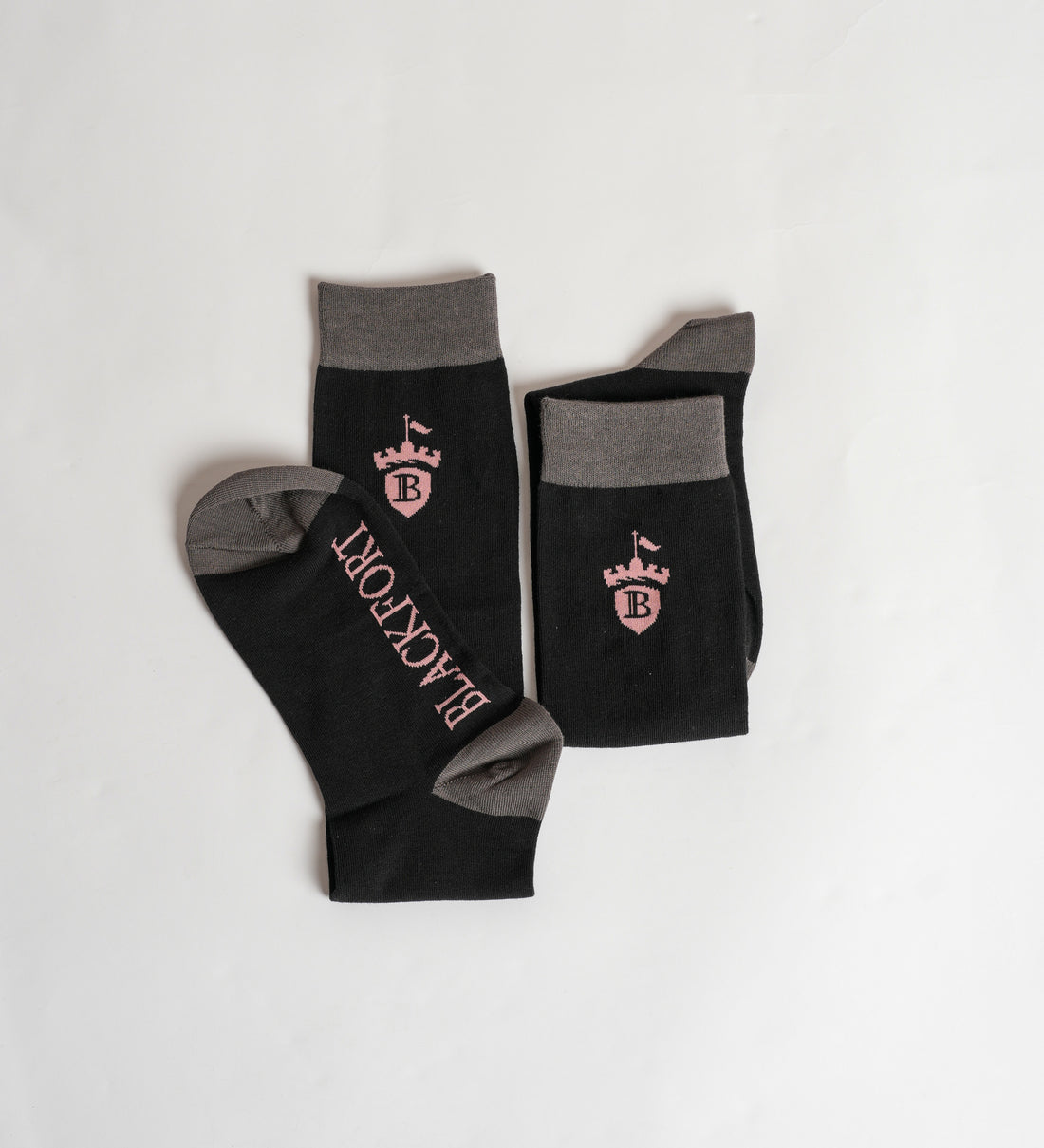 Black &amp; Blush Blackfort Equestrian Socks