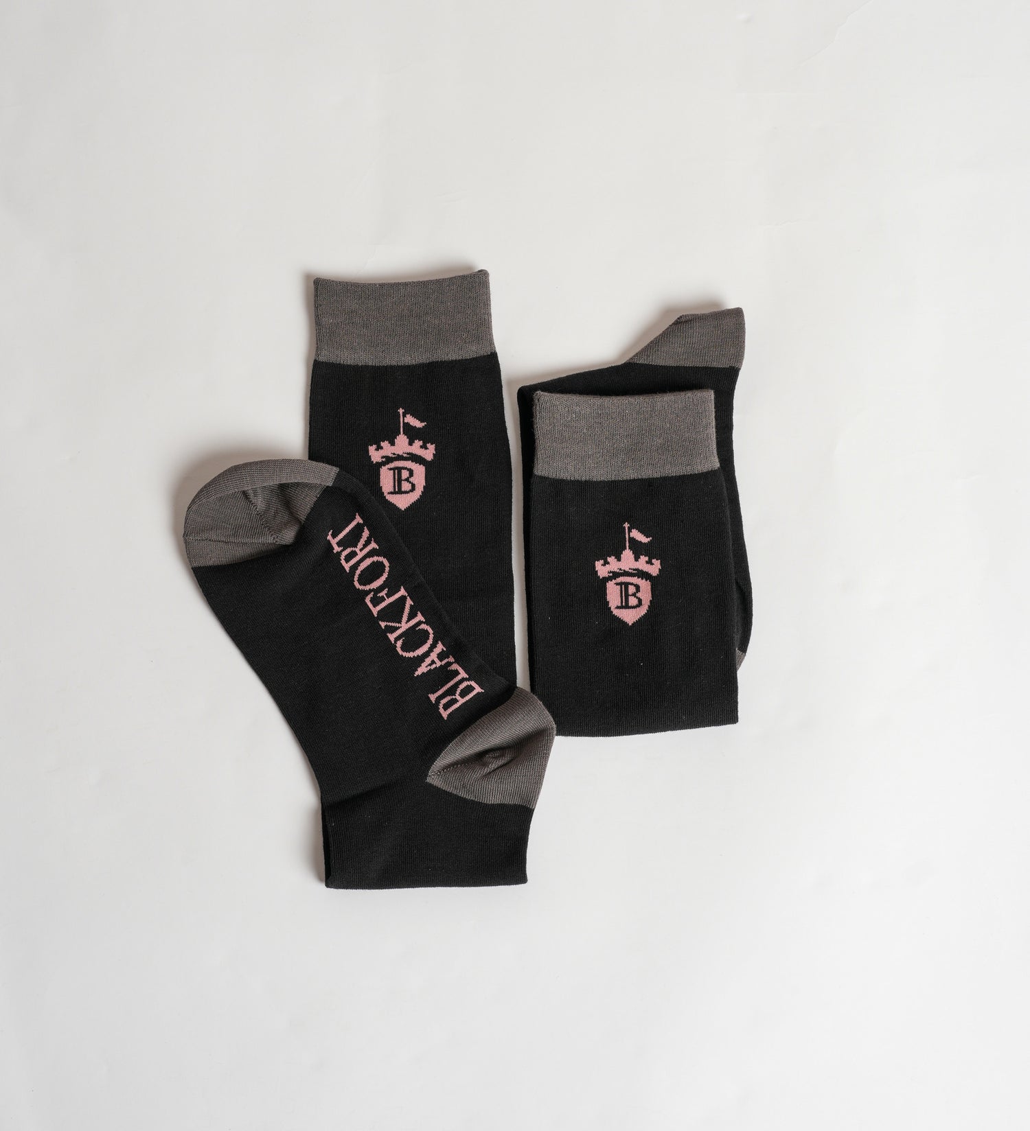 Black &amp; Blush Blackfort Equestrian Socks