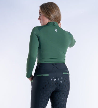 Forest Green Cool Mesh Base Layer - Long Sleeve