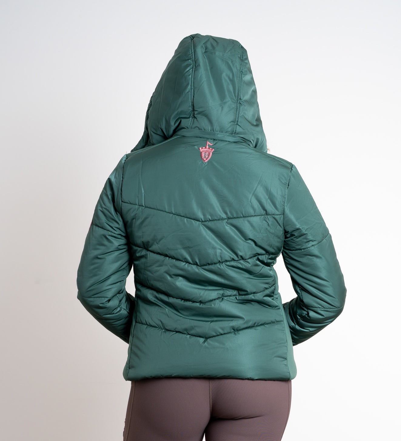 Olivia Green Puffer Coat Short
