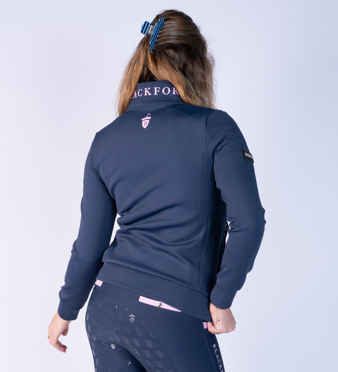 Jenny Navy &amp; Marshmallow Zip Up