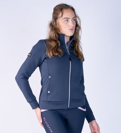 Jenny Navy &amp; Marshmallow Zip Up