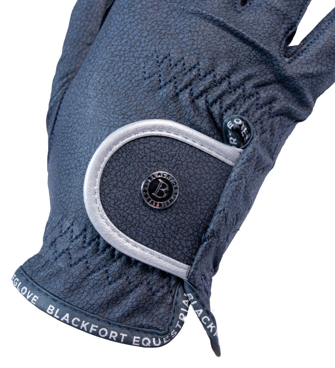 Navy &amp; Silver GripPro Elite Riding Glove