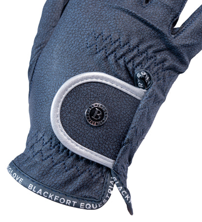 Navy &amp; Silver GripPro Elite Riding Glove