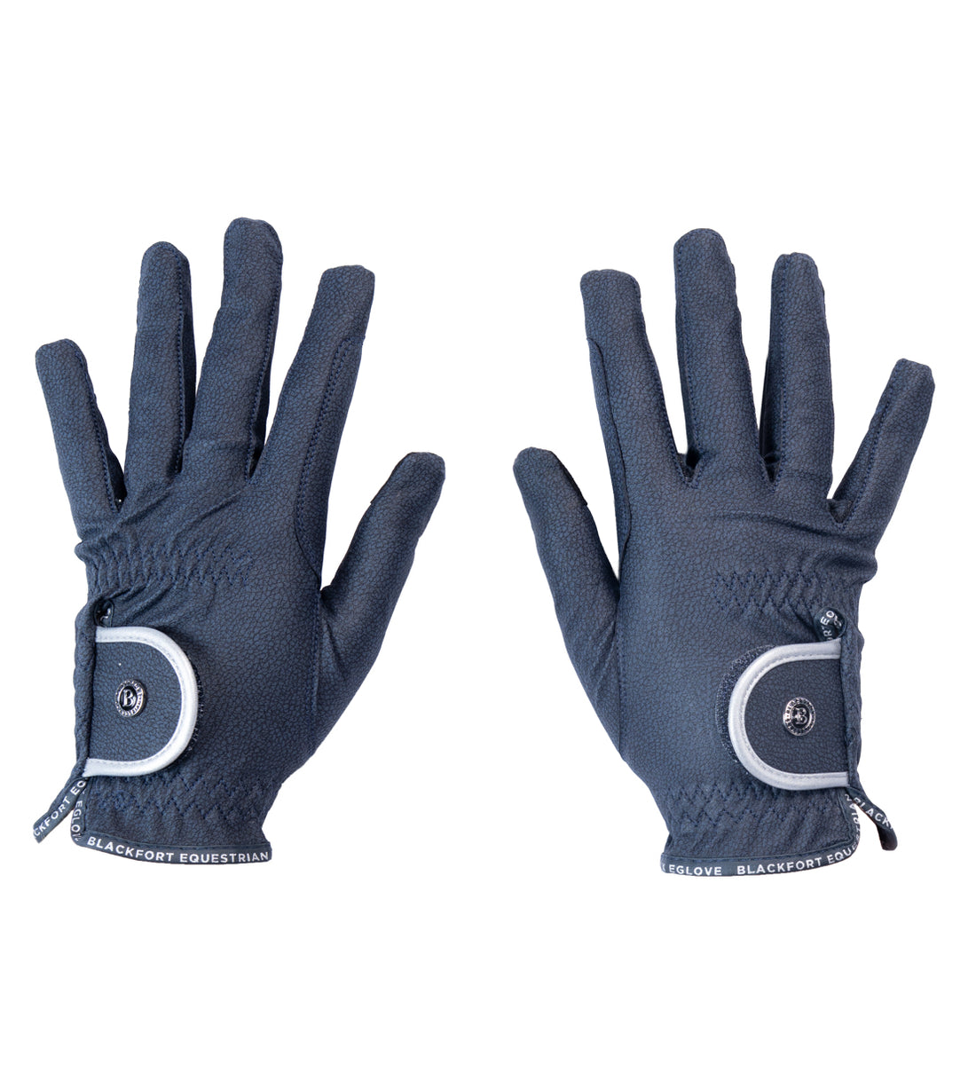 Navy &amp; Silver GripPro Elite Riding Glove