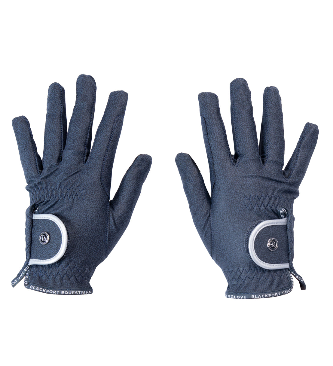 Navy &amp; Silver GripPro Elite Riding Glove
