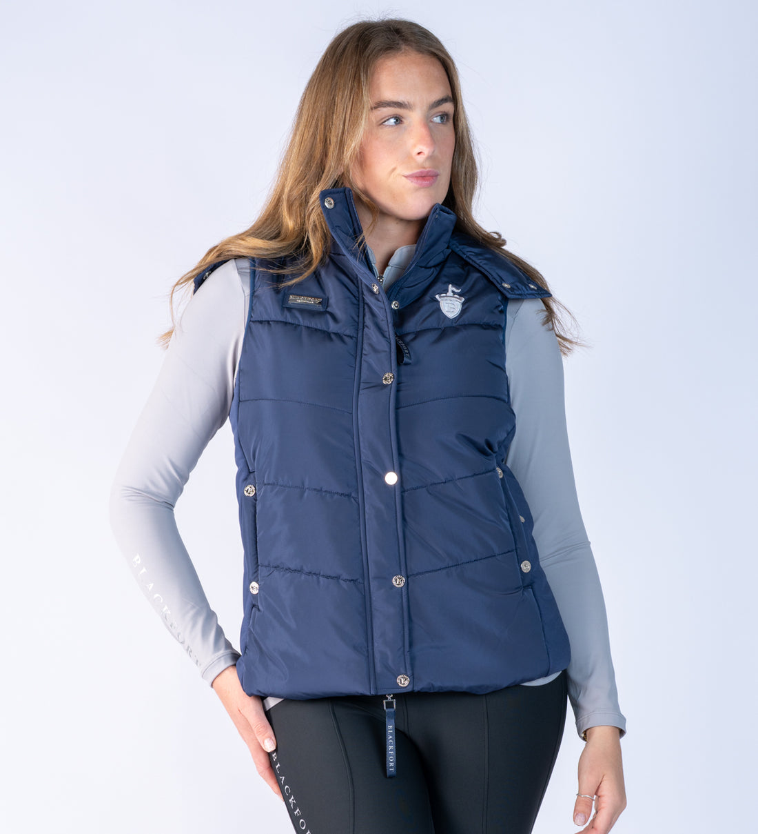 Amara Navy Puffer Gilet