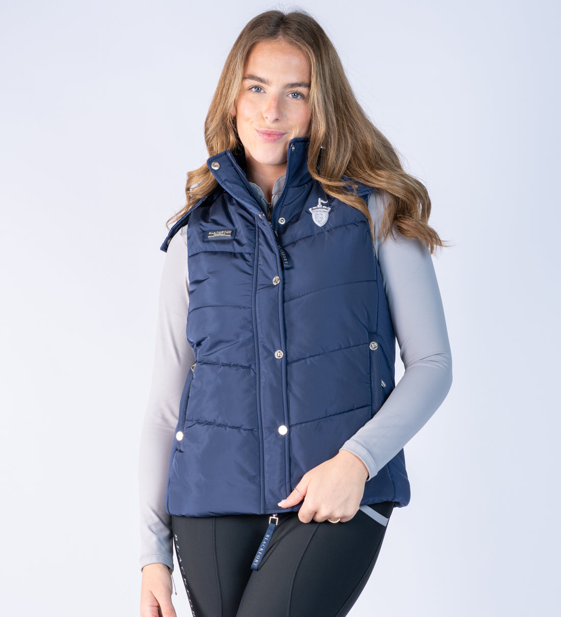 Amara Navy Puffer Gilet