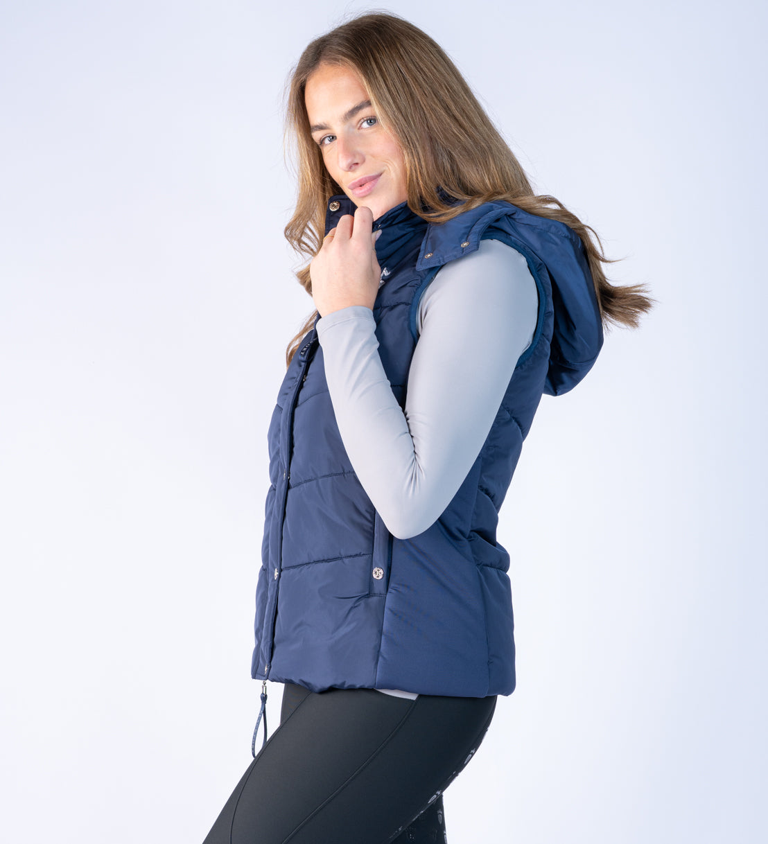 Amara Navy Puffer Gilet
