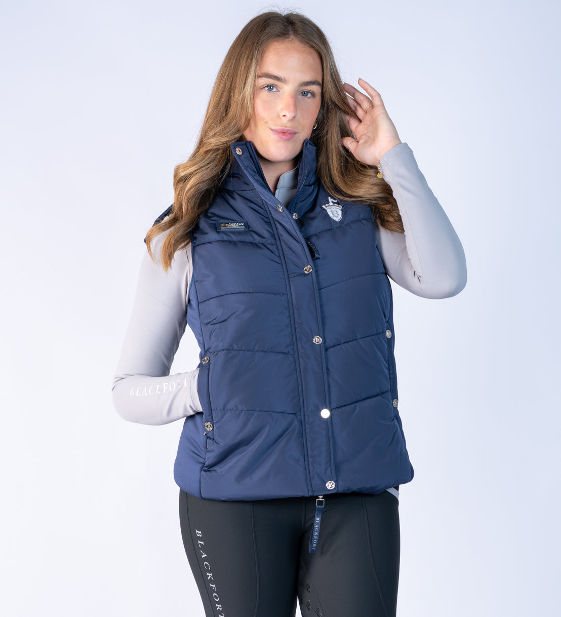 Amara Navy Puffer Gilet
