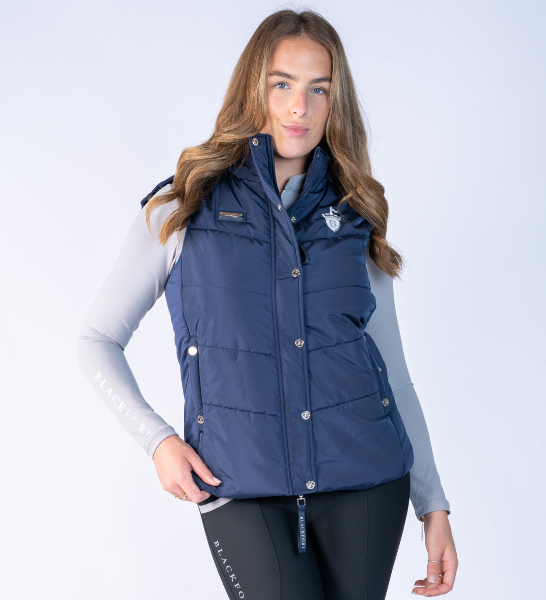 Amara Navy Puffer Gilet