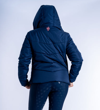 Olivia Navy Puffer Coat Short
