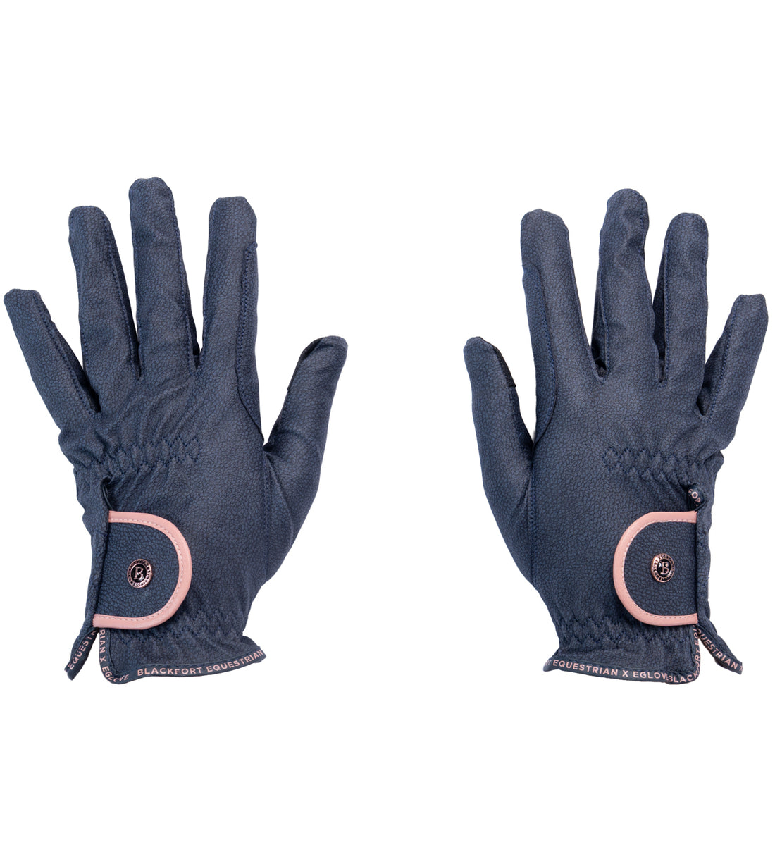 Navy &amp; Rose Gold GripPro Elite Riding Glove