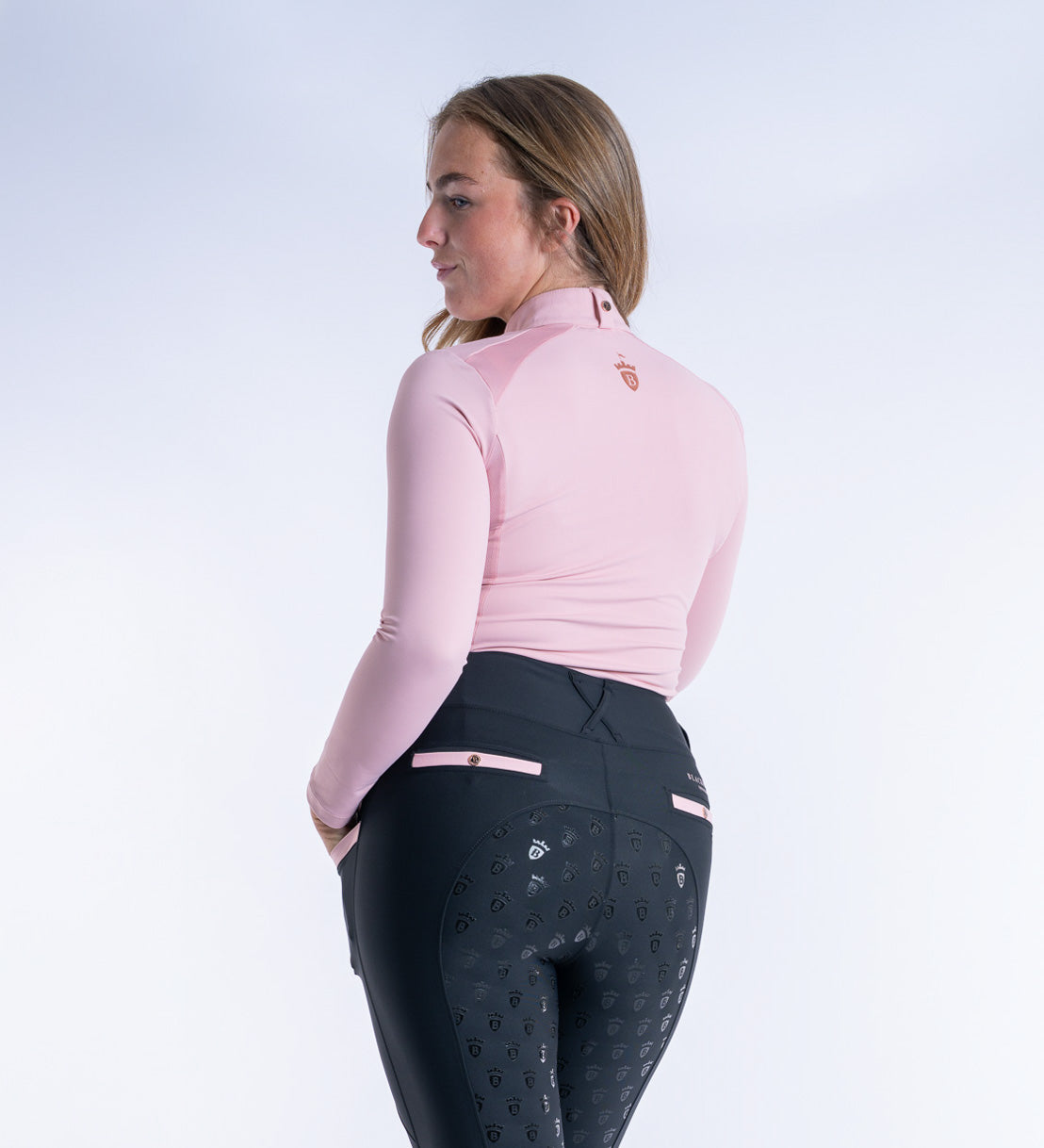 Blush Pink Cool Mesh Base Layer - Long Sleeve AW25