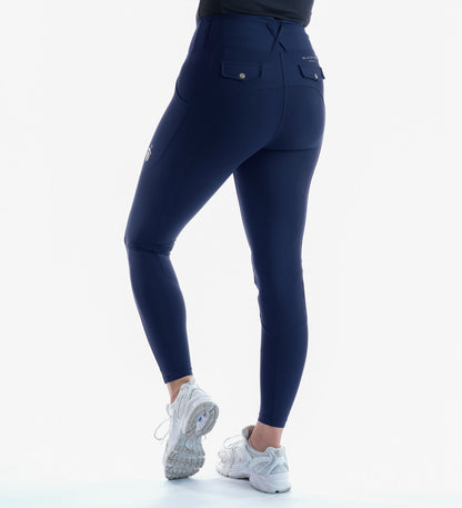 Navy Non Silicone Riding Breggings
