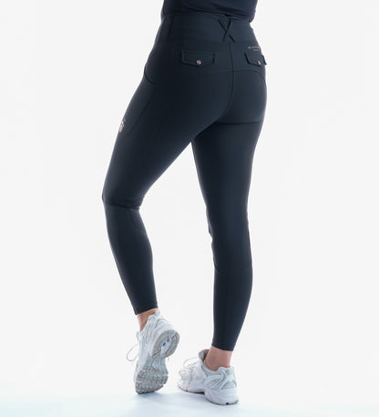 Black Non Silicone Riding Breggings