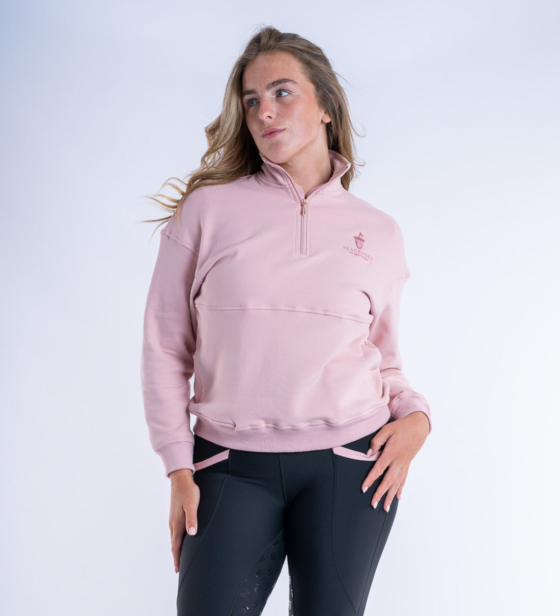 Ella Quarter Zip Pink