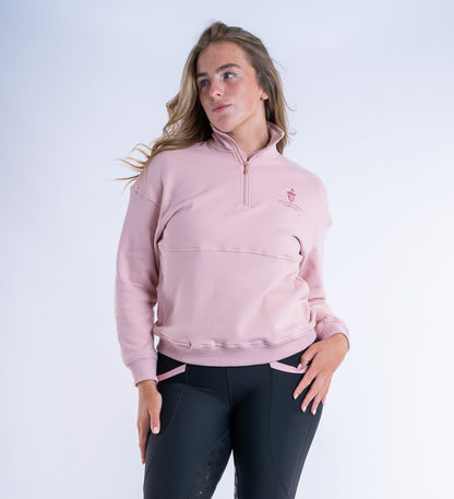 Ella Quarter Zip Pink