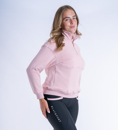 Ella Quarter Zip Pink