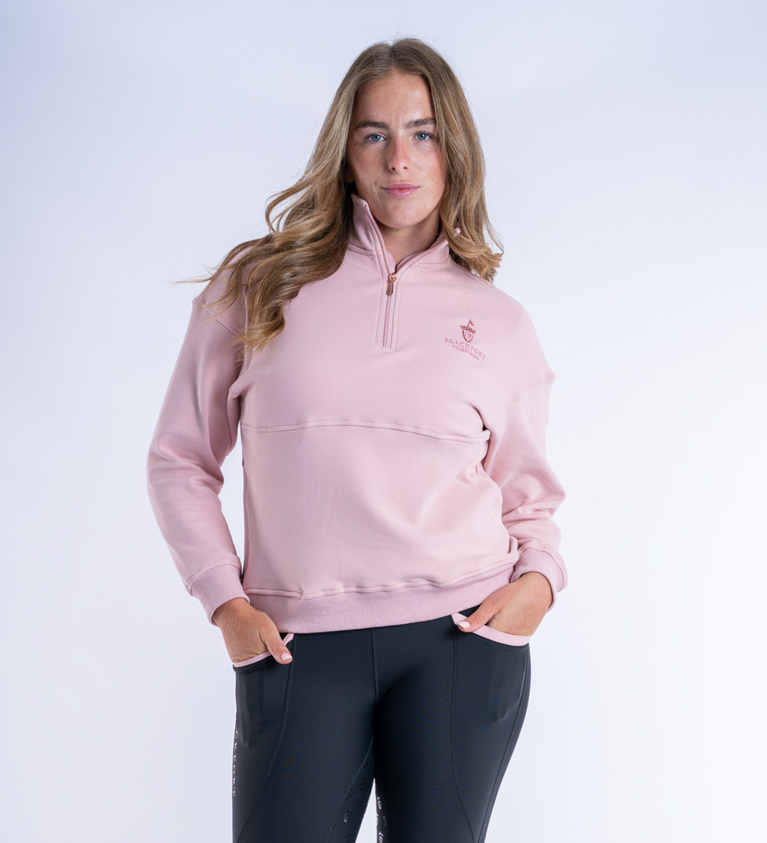 Ella Quarter Zip Pink