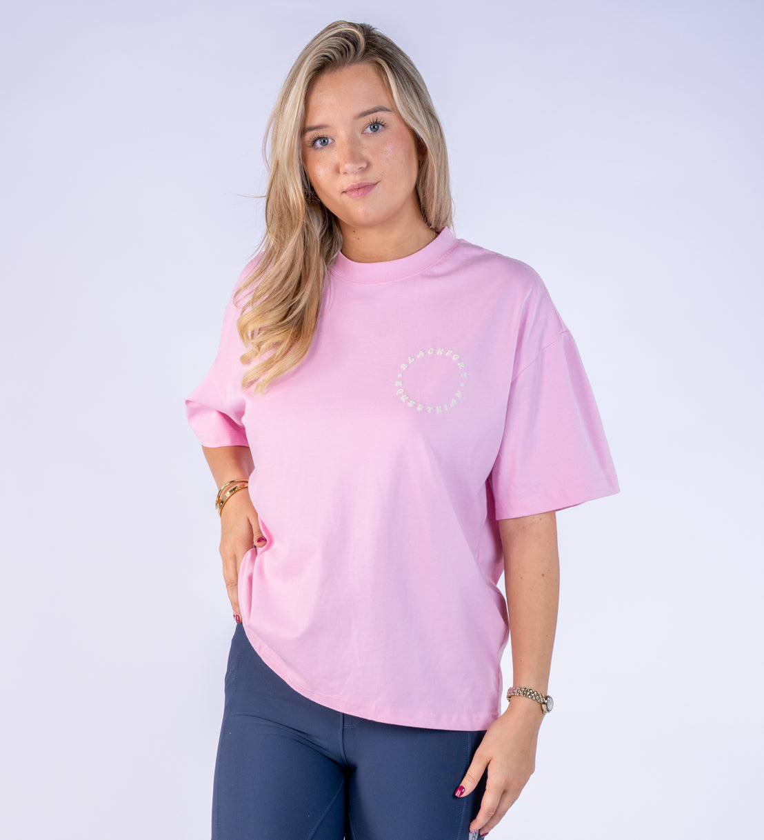 Pink Oversized T Shirt - Round the World
