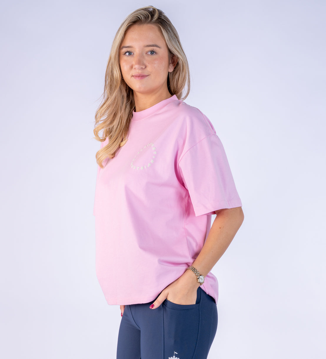 Pink Oversized T Shirt - Round the World
