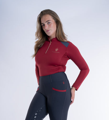 Pomegranate Cool Mesh Base Layer - Long Sleeve