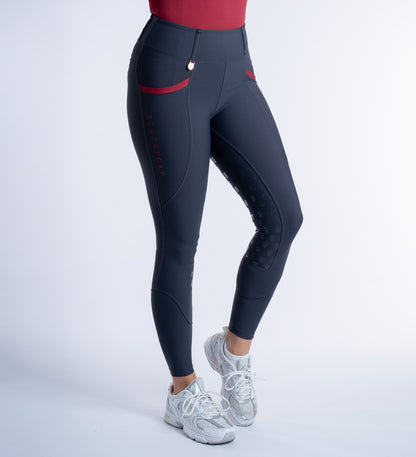 Grey / Pomegranate Training Tights 3.0