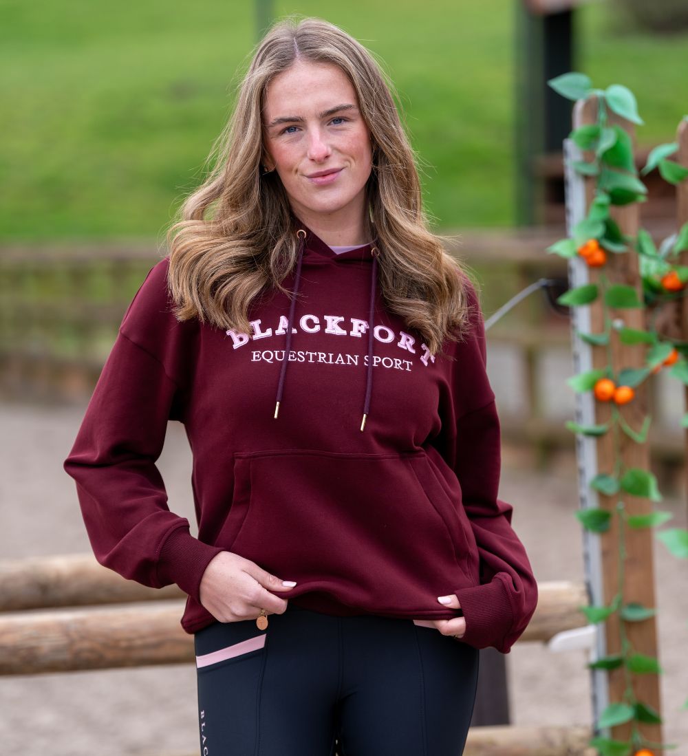 Grace Burgundy &amp; Pink Hoodie