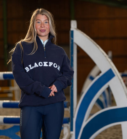 Ruby Quarter Zip Navy &amp; Sky