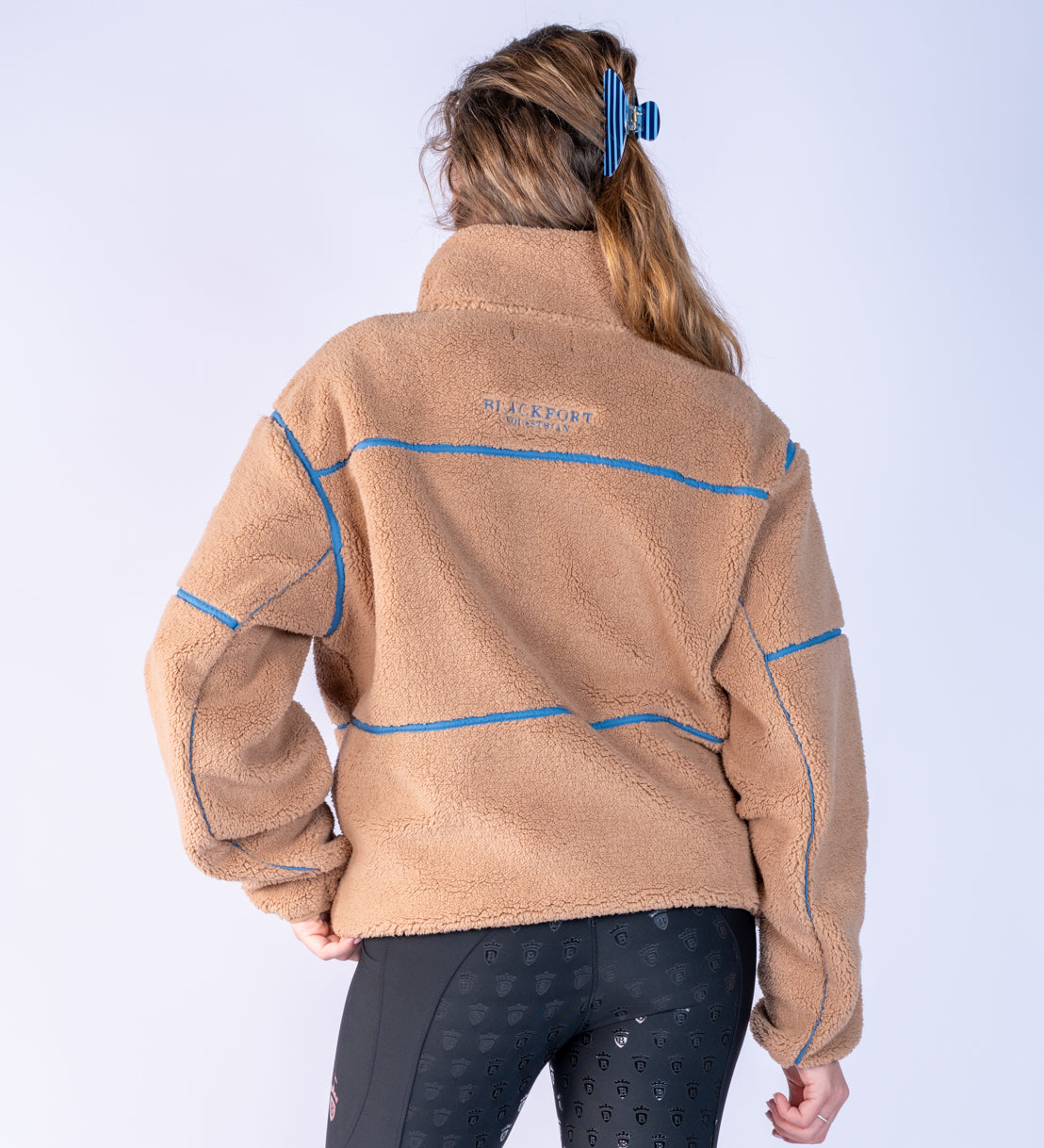 Layla Fleece - Tan &amp; Glacier