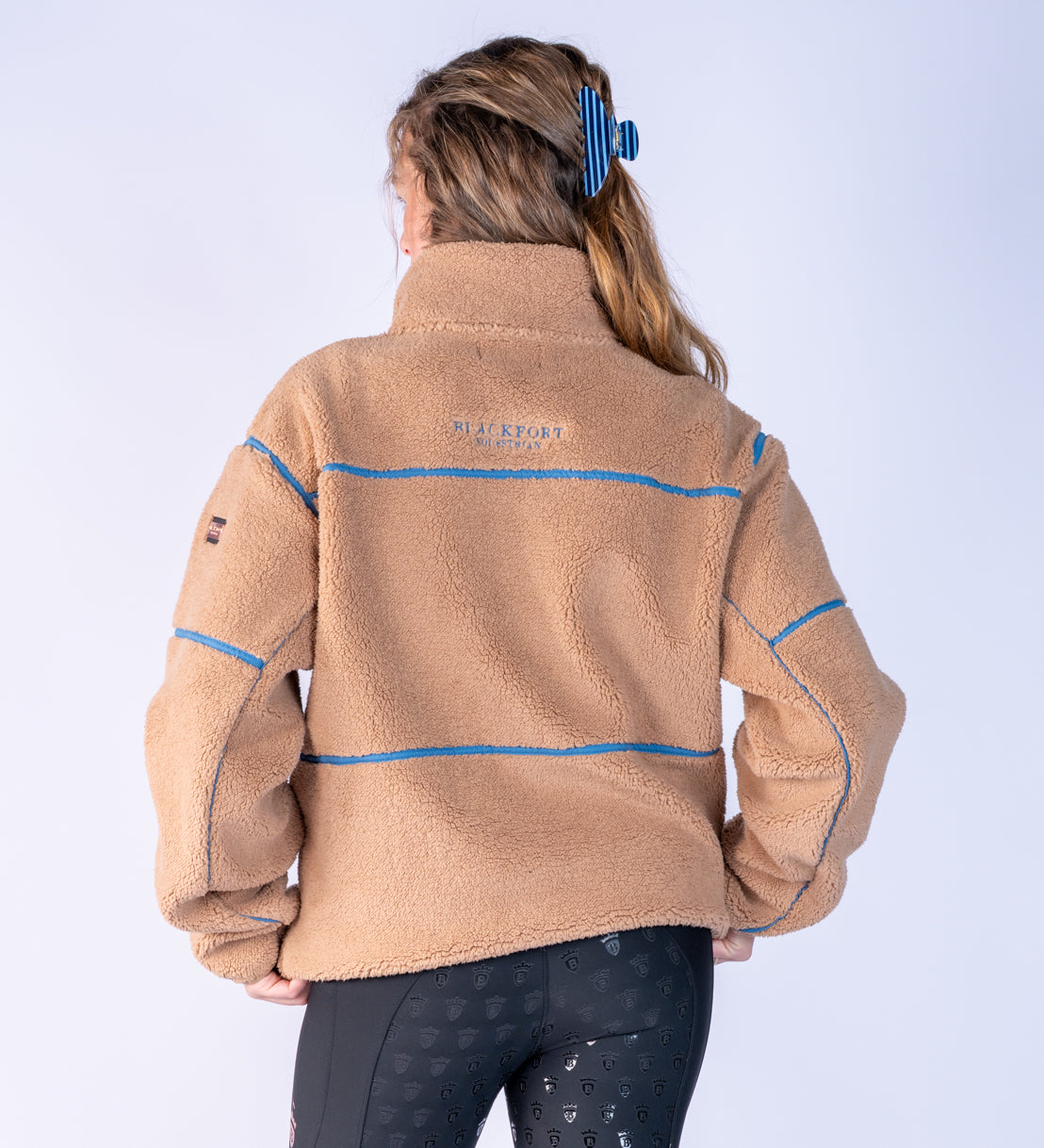 Layla Fleece - Tan &amp; Glacier