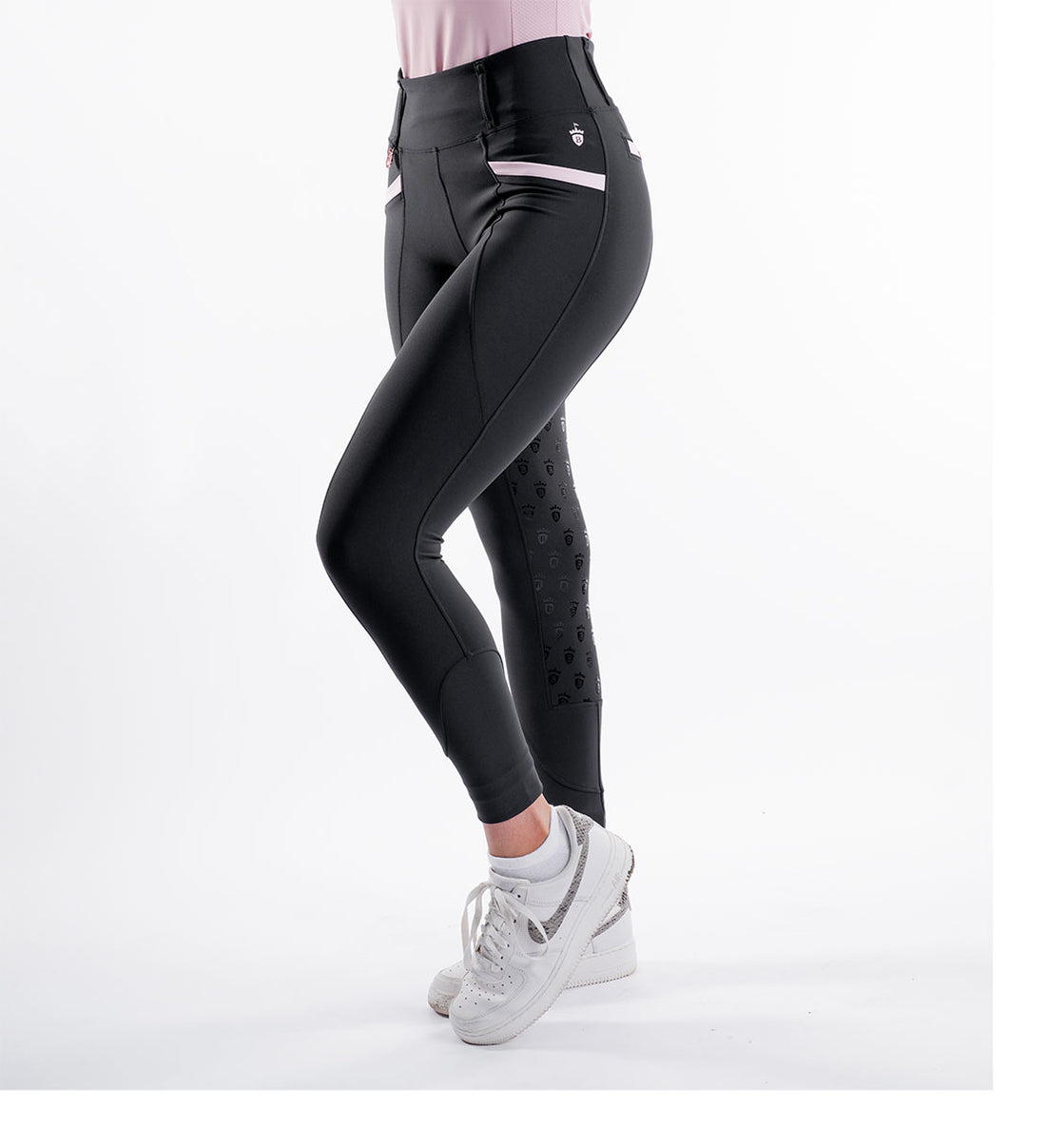 Black / Blush Pink Training Tights 3.0