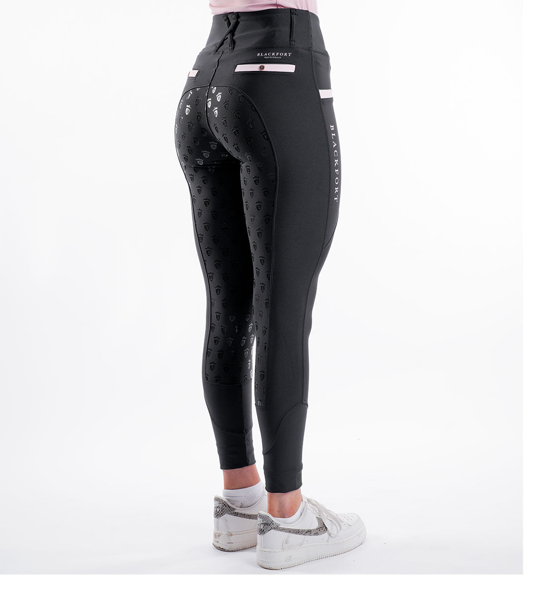 Black / Blush Pink Training Tights 3.0