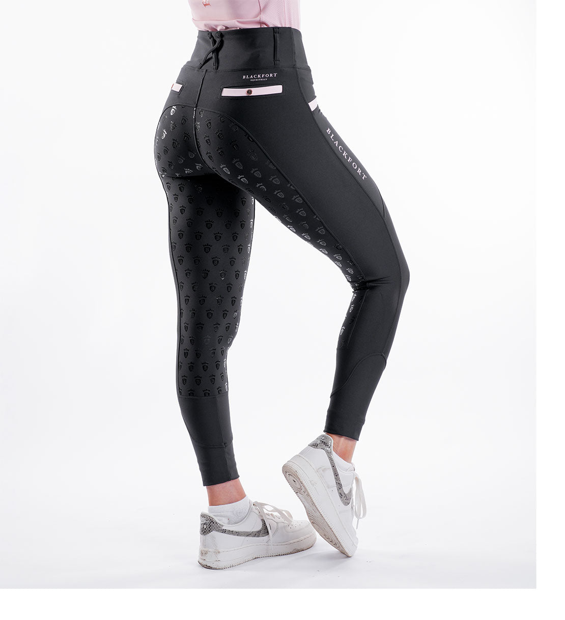 Black / Blush Pink Training Tights 3.0