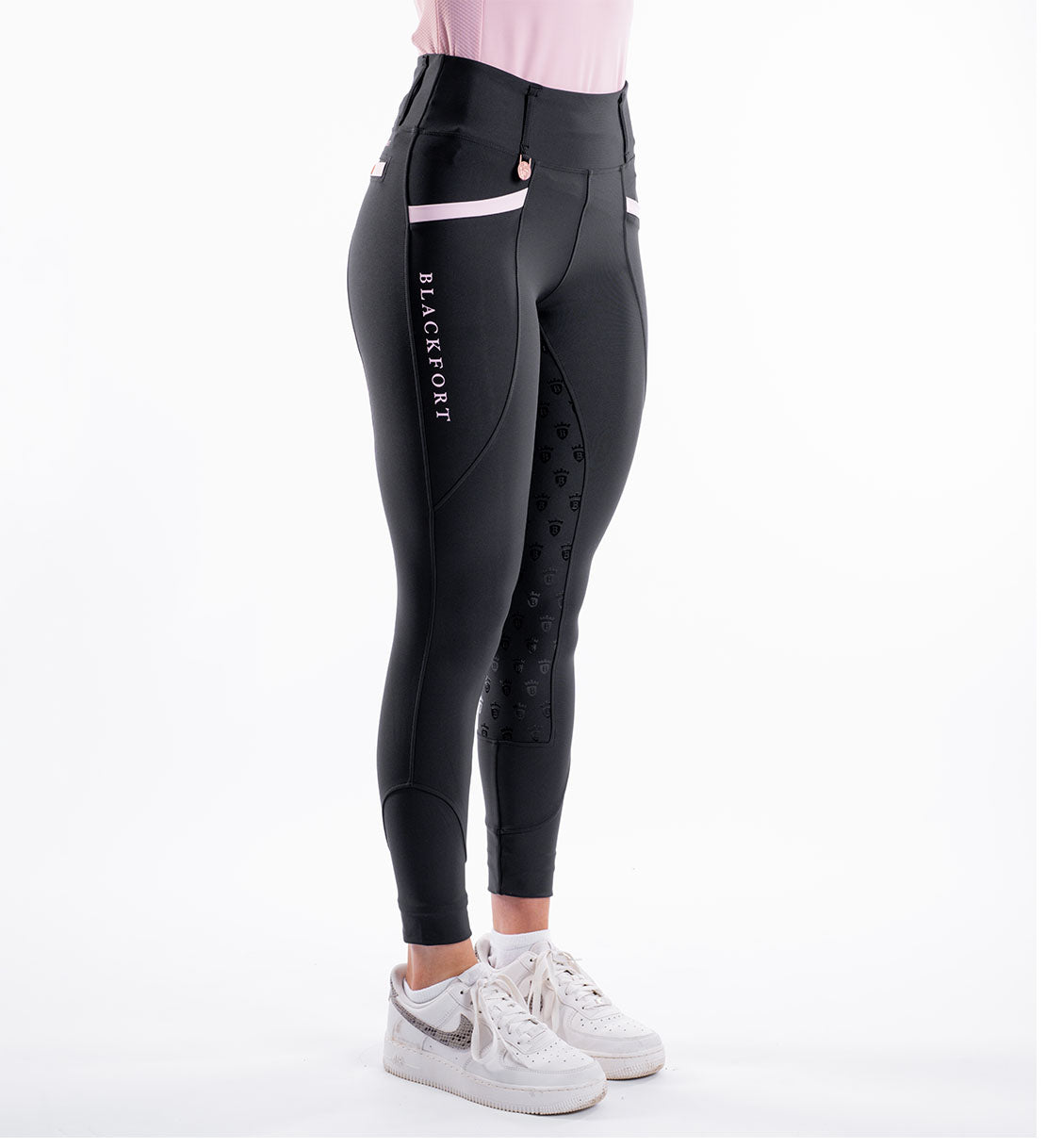 Black / Blush Pink Training Tights 3.0