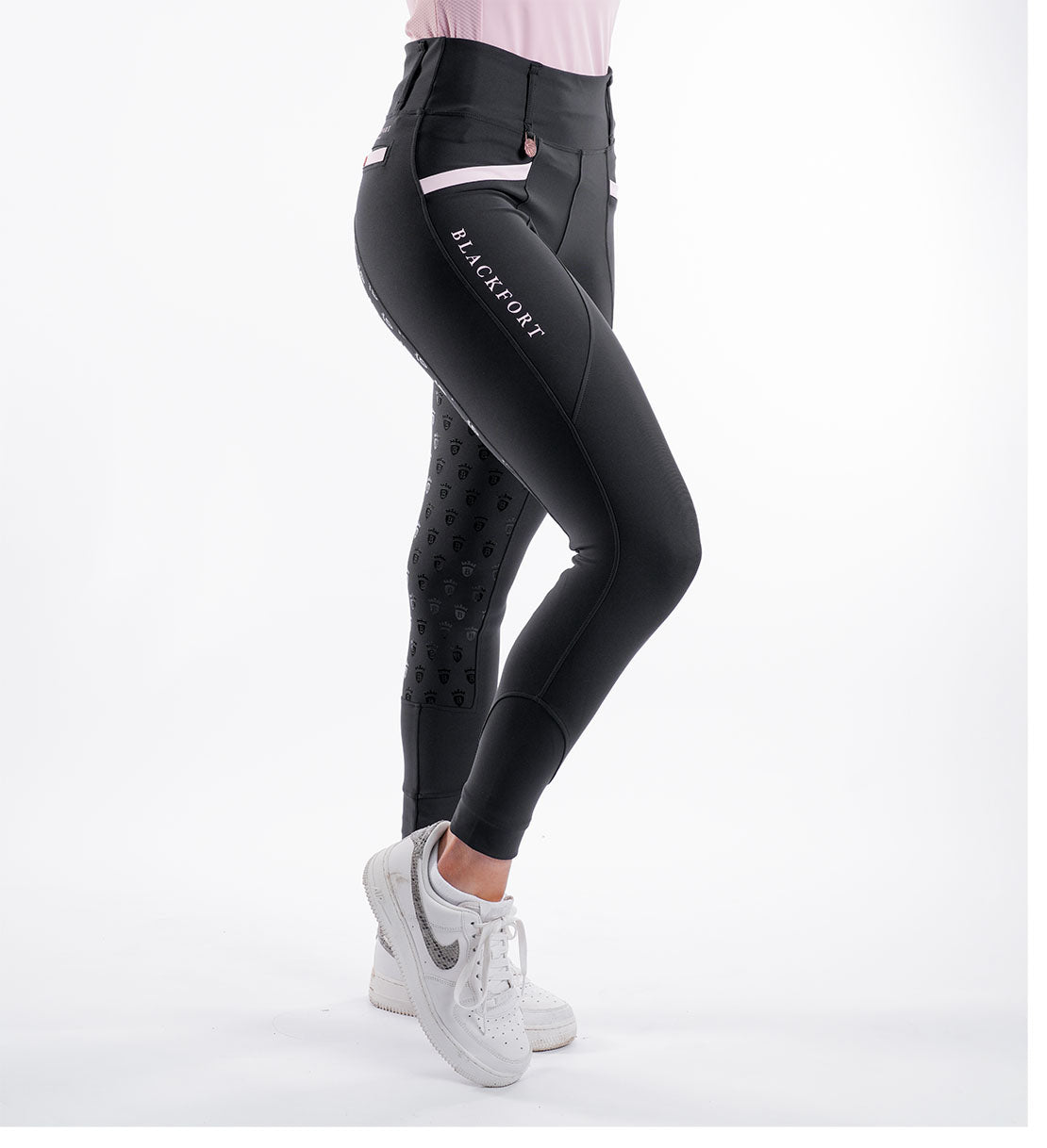 Black / Blush Pink Training Tights 3.0