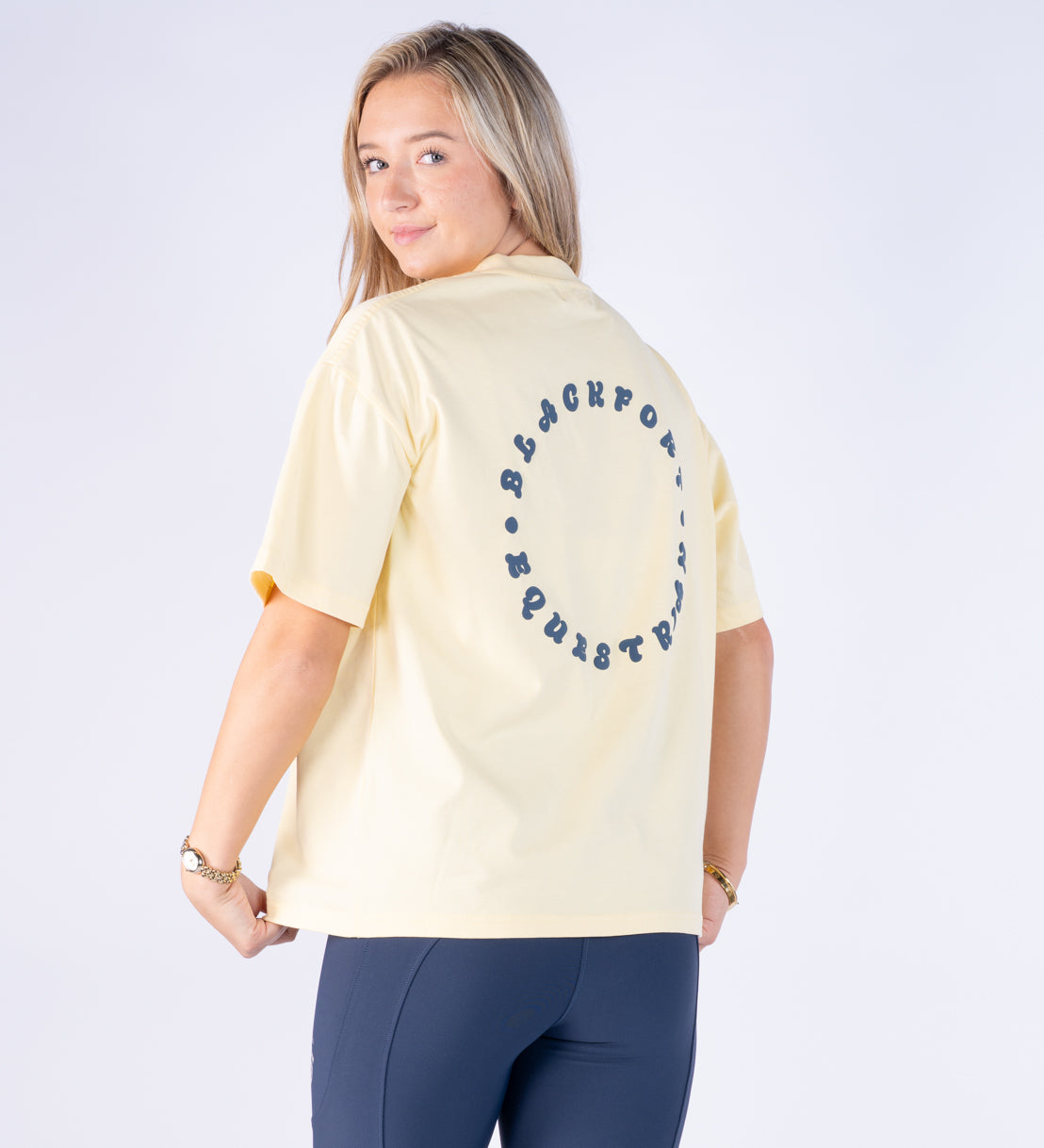 Yellow Oversized T Shirt - Round the World