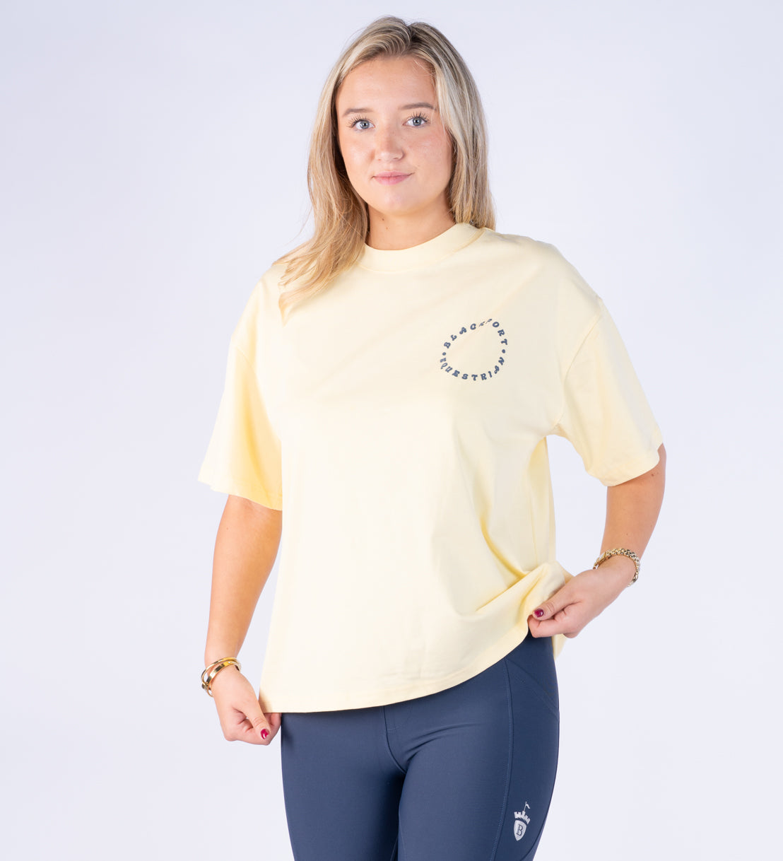 Yellow Oversized T Shirt - Round the World