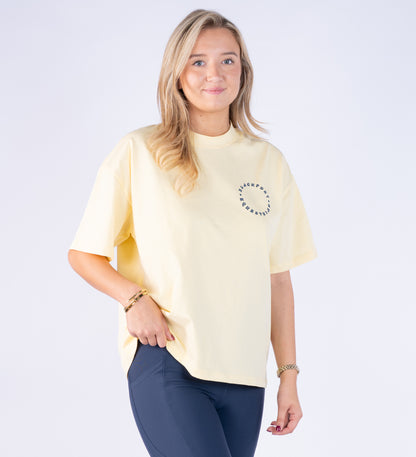 Yellow Oversized T Shirt - Round the World